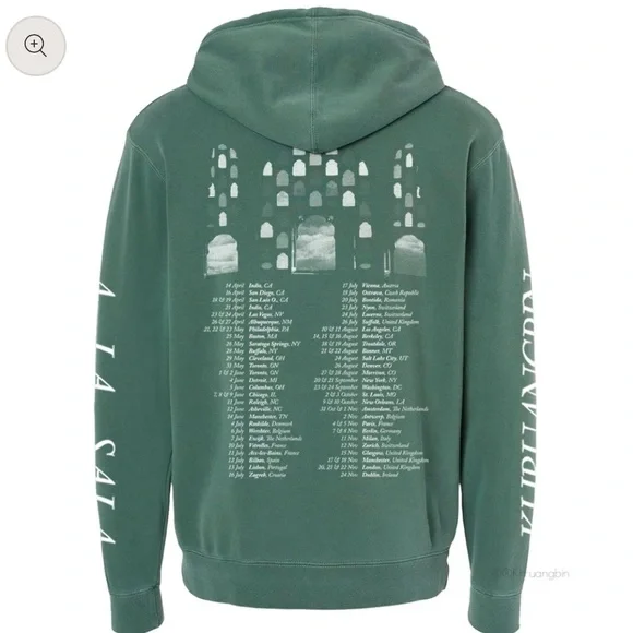 EUC Khruangbin A La Sala Green Hoodie 2XL XXL - Picture 2 of 13